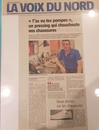 Article de presse tas vu tes pompes