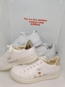 Customisation de baskets pour mariage à Arras