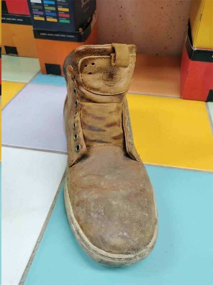 Nettoyage boots Timberland en cuir à Arras